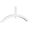 Ekena Millwork Archdale Architectural Grade PVC Gable Bracket, 72"W x 27"H x 2"D x 4"F, 9/12 Pitch GBP072X27X0204ARC00 - alternate 1